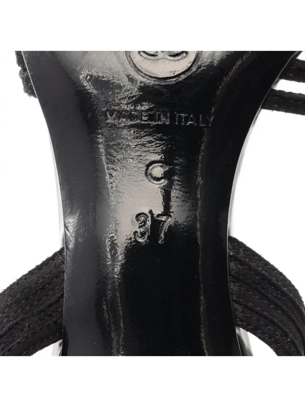 Chanel Sandals Suede Black